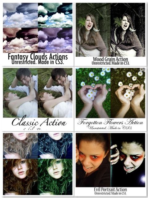 10 New Photoshop Actions Pack (10款特效动作)