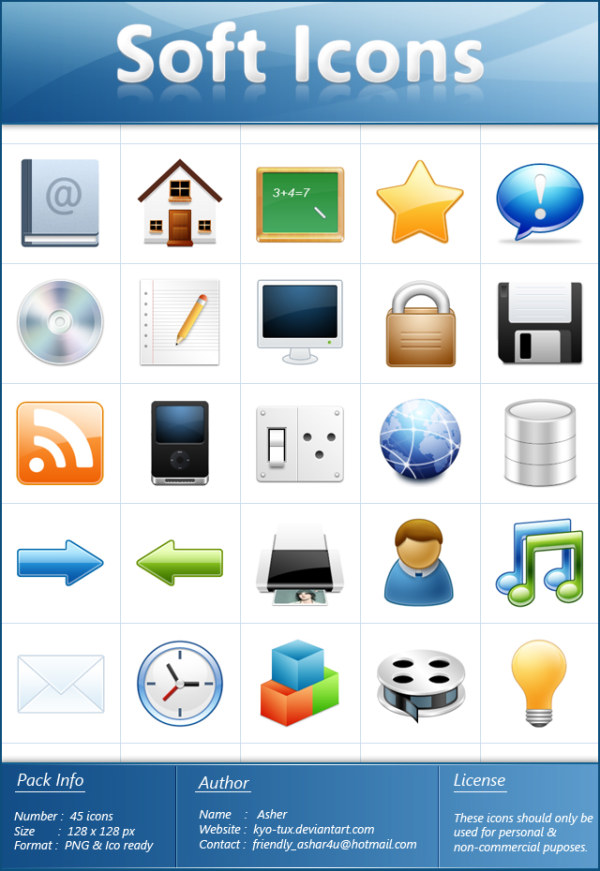 Soft Icons png 图标