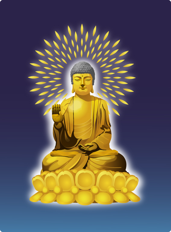 佛祖矢量素材
