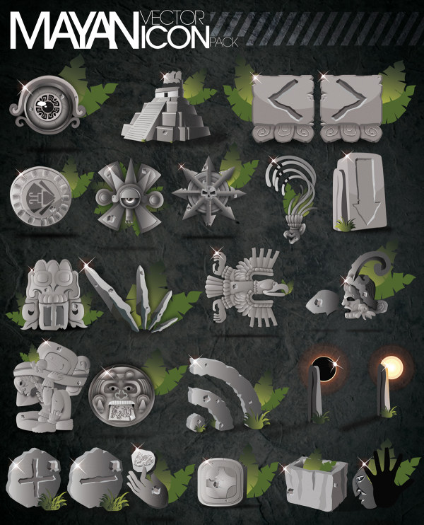 Mayan Vector Icon Pack