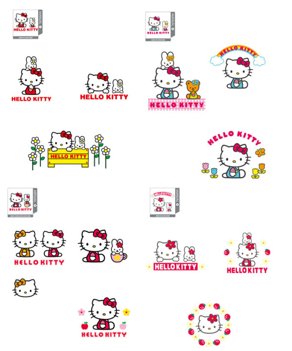 hello kitty 官方矢量1-4
