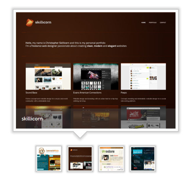 Slide Thumbs 焦点图js css代码
