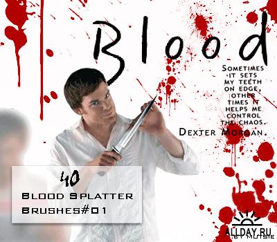 滴血、溅血、血迹、血渍ps笔刷（Blood Splatter Brushes）