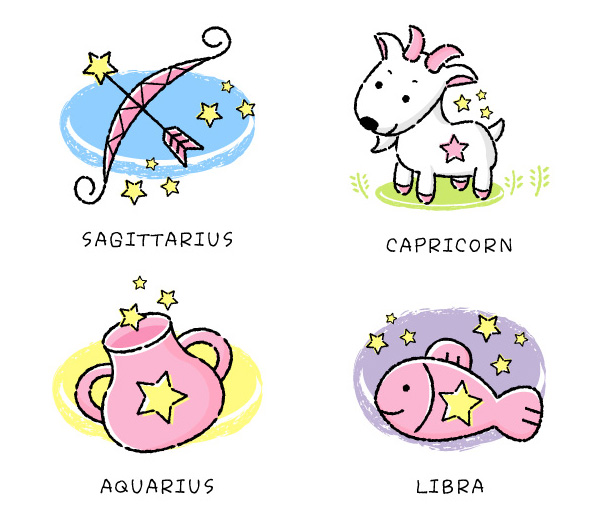卡通12星座矢量素材（A-3）