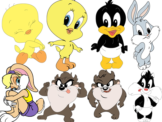 Baby Looney Tunes 宝贝乐一通卡通人物矢量素材