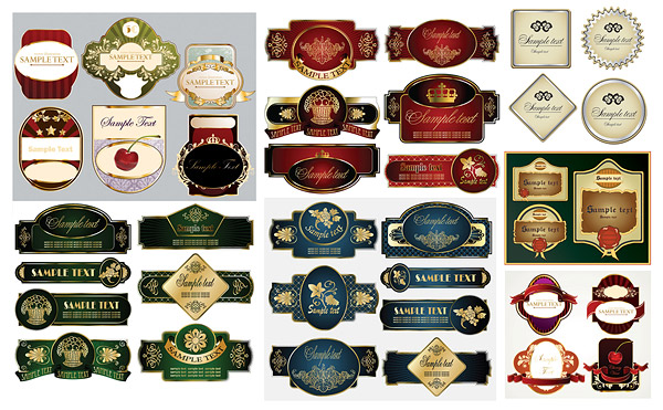 一些label矢量素材