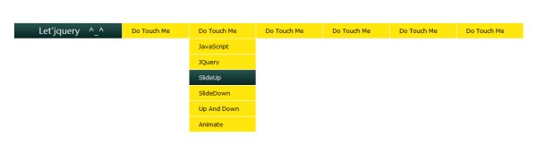 jQuery css超滑二级下拉菜单（Do touch me）
