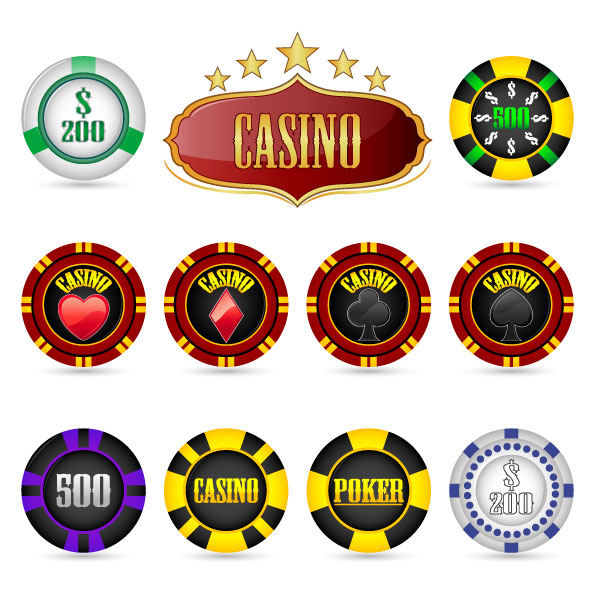 筹码图标矢量素材