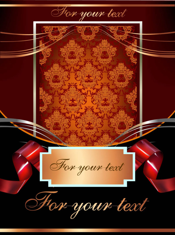 华丽的欧式花纹边框05——矢量素材