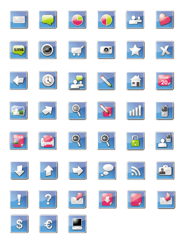 精致网页实用图标02——矢量素材