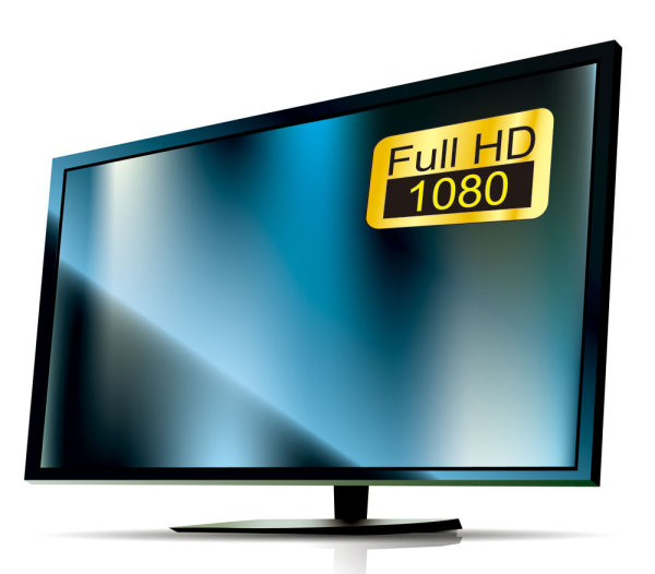 电视和显示器01——矢量素材