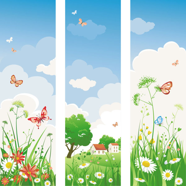 春意盎然的banner04——矢量素材