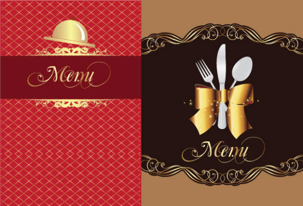 Restaurant menu 01 - vector material