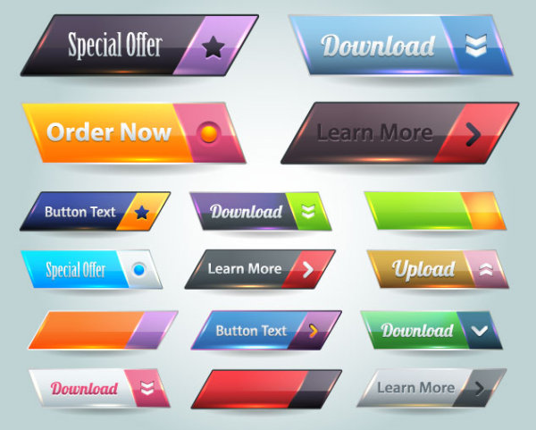 Website button 02 - vector material