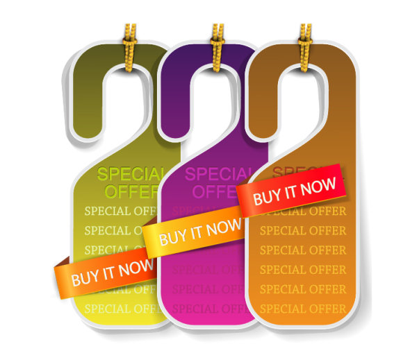 Classic labels tag 05 - vector material