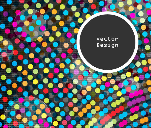 Color wheel stickers 03 - vector material