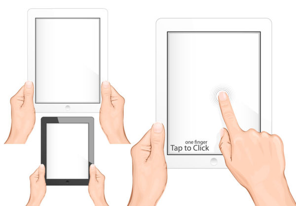 PAD using gestures 03 - vector material