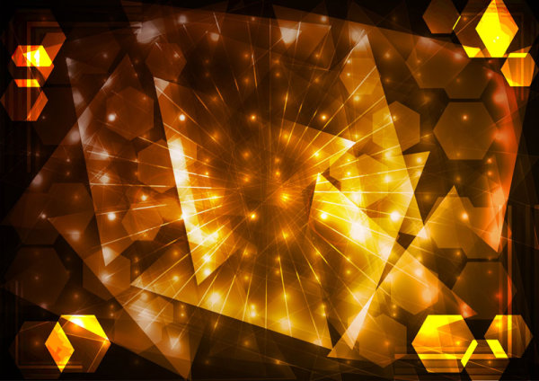 Bright glow background 04 - vector material