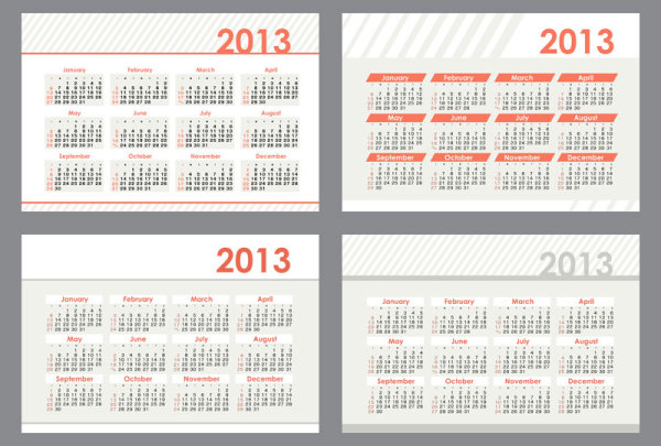 2013 Creative Calendar Meeting 22 - vector material