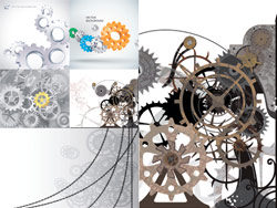 Gear chain - Vector