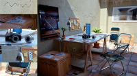 The 3D outdoor bench model