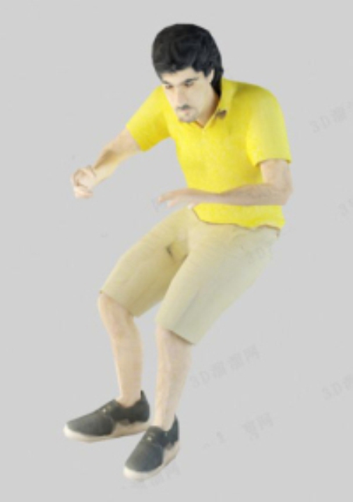 Men slightly fat physique model