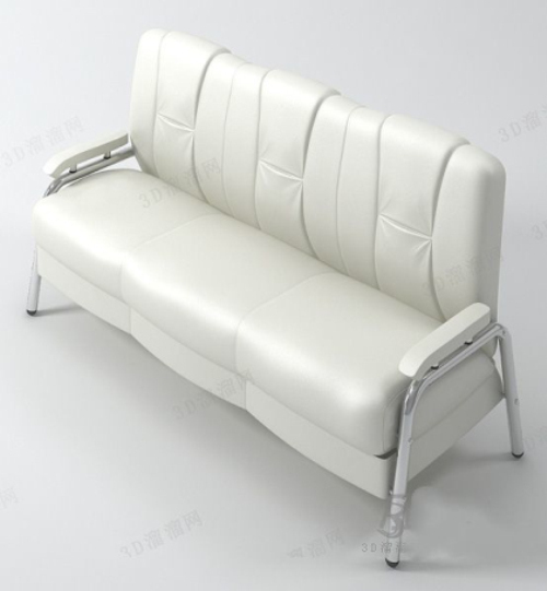White sofa fashion model people