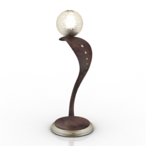 Lighting models shaped trophy