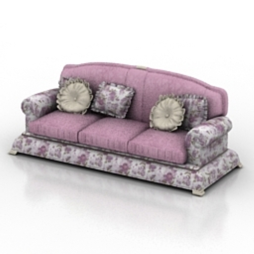 Noble purple sofa model