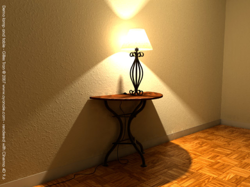 yellow glow lamp