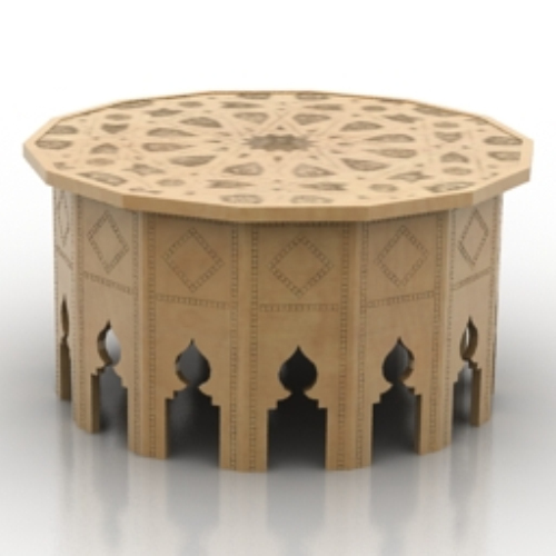 retro-style small chair model