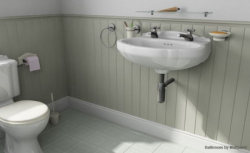 Minimalist bathroom 3D model