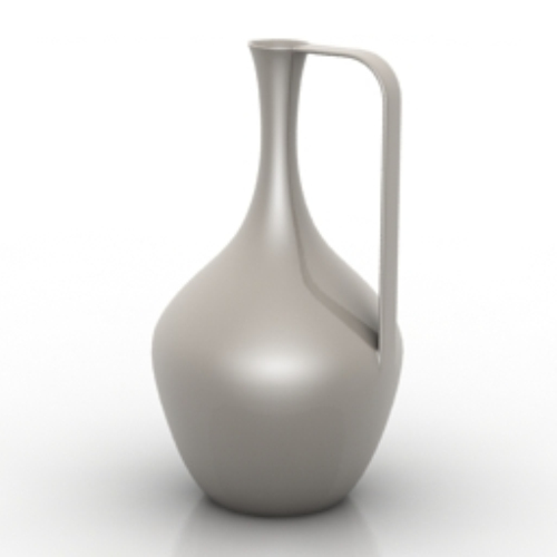 Silver teapot model