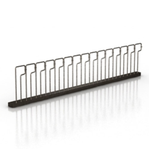 roadside bushes fence model