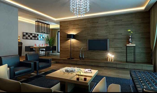 Creative living room 3D model material