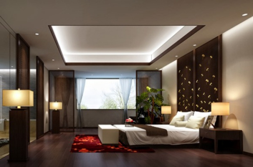 Refined decoration bedroom 3D model
