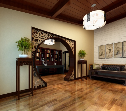 Retro study entrance 3d models