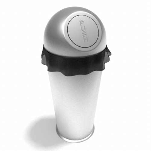 Cylindrical trash 3D model
