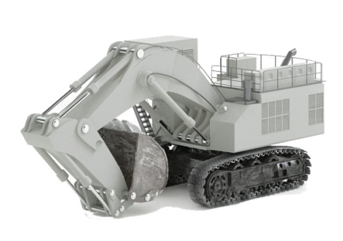 Engineering excavator 3D model