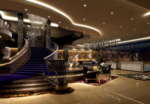 Five-star hotel lobby 3D models