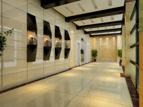 Fashion 3D model building walkway