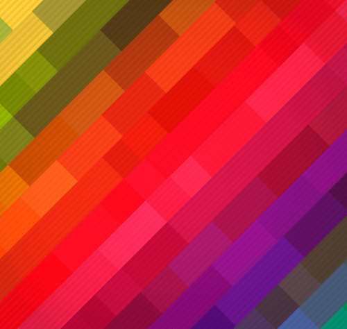 Rainbow colored box background vector material