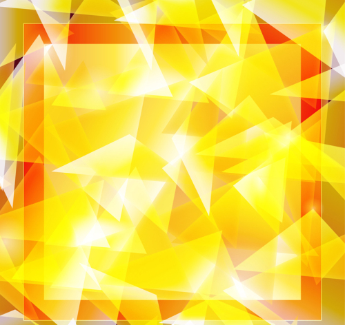 Yellow triangle ghost background vector material